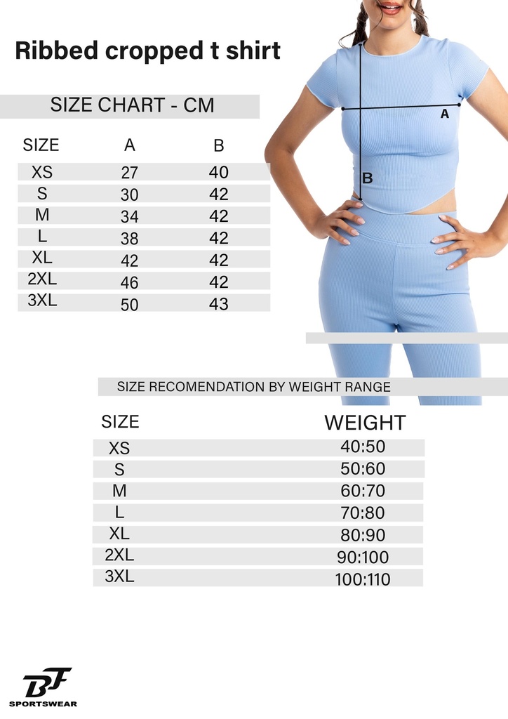 W - Ribbed cropped t shirt. #33